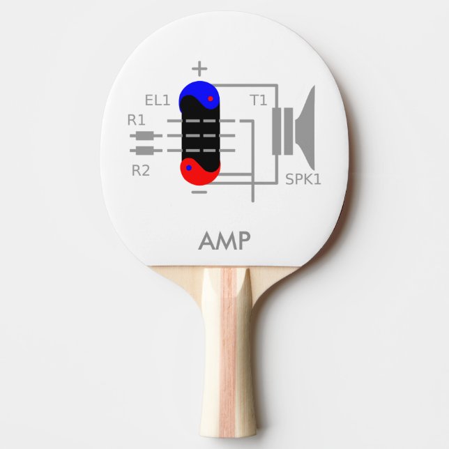 Raquette De Ping Pong Tube d'amplification (Devant)