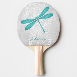 Raquette De Ping Pong Turquoise dragonfly Ping Paddle personnalisé