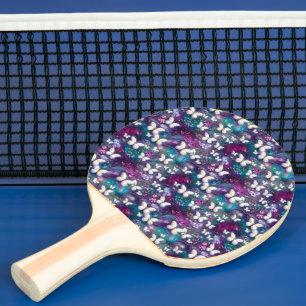 Raquette De Ping Pong Une série de papillons mystiques Design 5