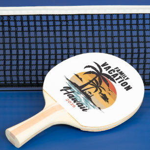 Raquette De Ping Pong Vacances en famille Hawaii 2026 Tropical