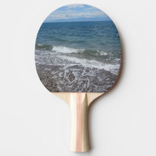 Raquette De Ping Pong Vagues de sable et d'océan