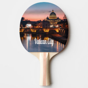 Raquette De Ping Pong Vatican La Nuit Église Catholique Romaine