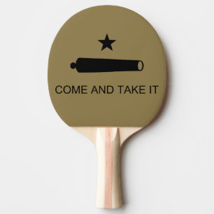 Raquette De Ping Pong Venez-y le chercher ! Drapeau de bataille de l'Éta