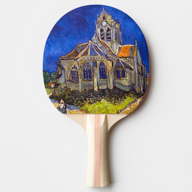 Raquette De Ping Pong Vincent van Gogh - L'église d'Auvers (Devant)