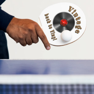Raquette De Ping Pong Vintage - Back to Vinyl, the record is back