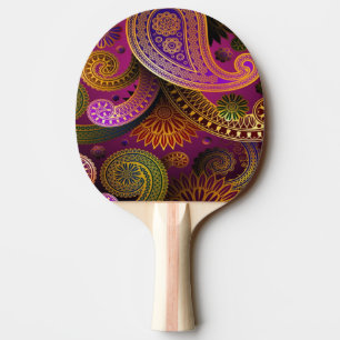 Raquette De Ping Pong Violet Paisley