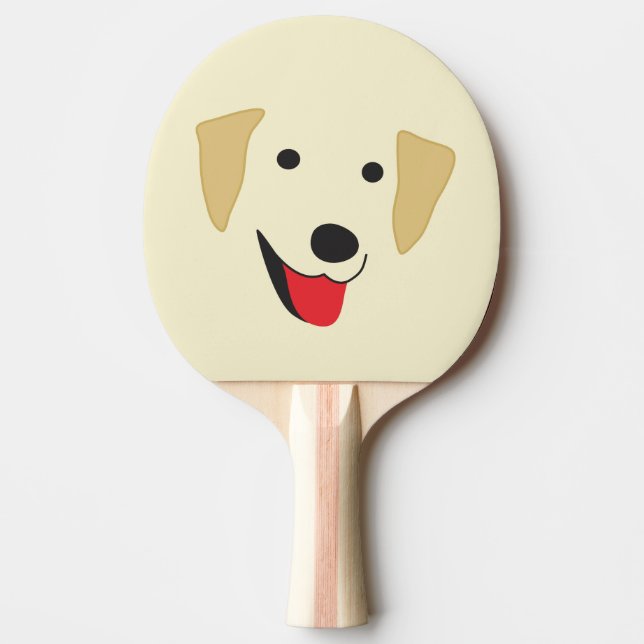 Raquette De Ping Pong Visage du laboratoire jaune (Devant)