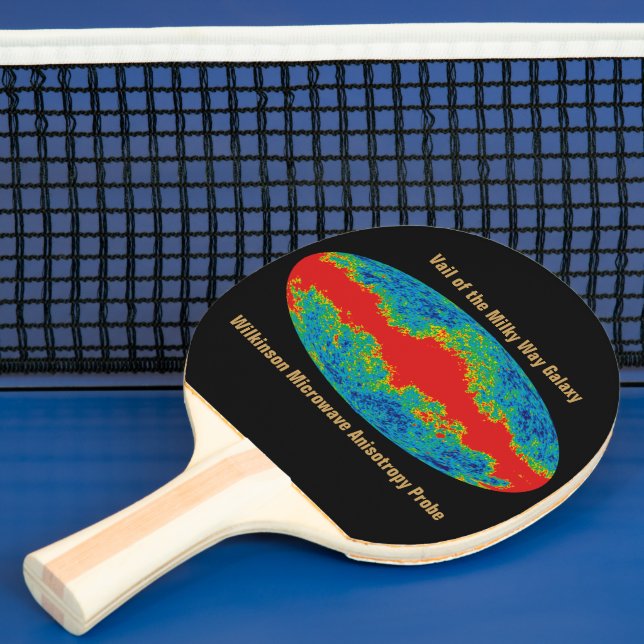 Raquette De Ping Pong Voile Galaxy Voie Lactée sur l'univers WMAP (Insitu)