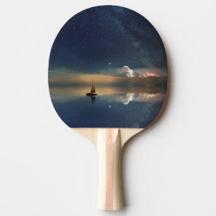 Raquette De Ping Pong Voile vers les nuages