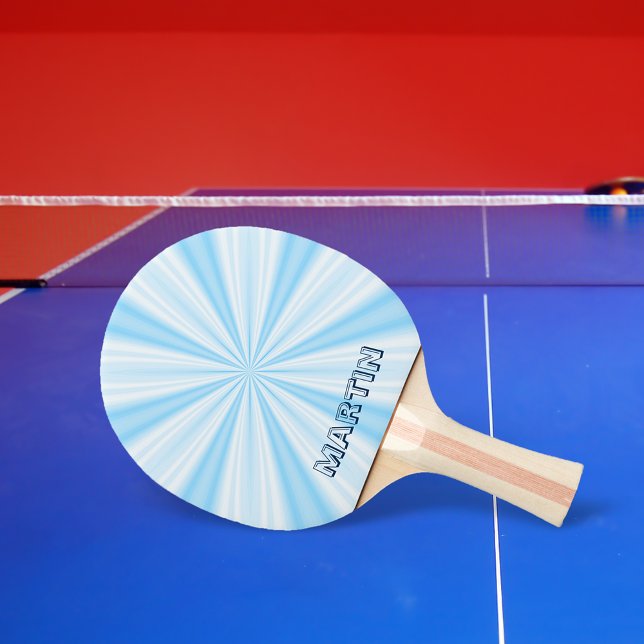 Raquette De Ping Pong Vortex bleu, Personnalisé (Créateur téléchargé)