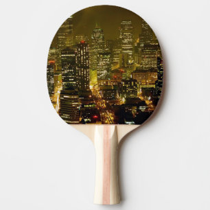 Raquette De Ping Pong Vue de ville de Seattle