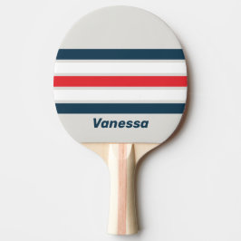 Raquette De Ping Pong Warbird Across Striping with Name