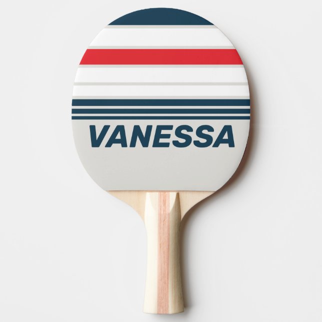 Raquette De Ping Pong Warbird Horizon Striping with Name (Devant)