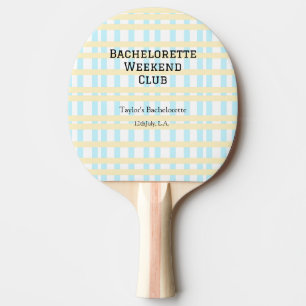 RAQUETTE DE PING PONG WEEK-END CLUB ENTERREMENT DE VIE DE JEUNE FILLE RÉ