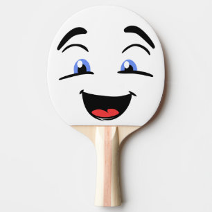 RAQUETTE DE PING PONG YEUX BLEU
