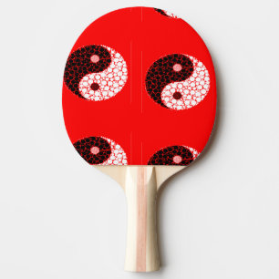 Raquette De Ping Pong Ying yang tourne en rond