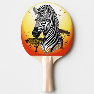 Raquette De Ping Pong Zebra African Savanna Wild Animal