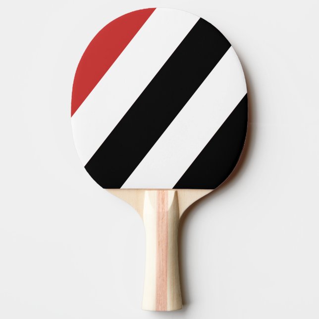 Raquette De Ping Pong Zèbre urbain rétro Gras bandes (Dos)