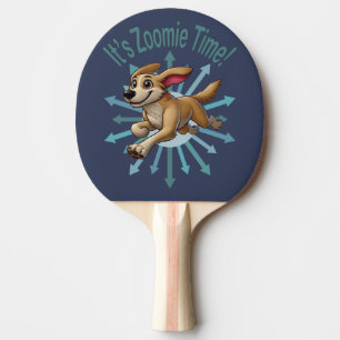 Raquette De Ping Pong Zoomie Time Medium Tan Mutt