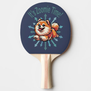 Raquette De Ping Pong Zoomie Time Pomeranian