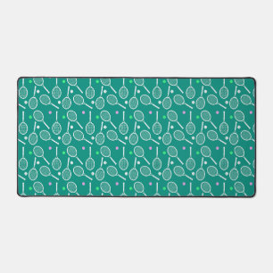 Raquette de tennis et Motif de balle Retro Emerald