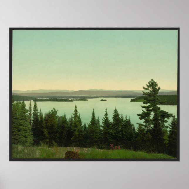Raquette Lake from the Crags Poster (Vorne)