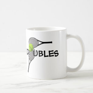 Raquettes De Balle De Tennis Jeu De Doubles Mug