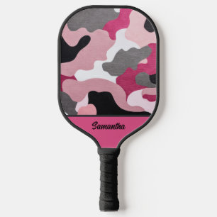 Raquettes de Pickleball à Camouflage Rose
