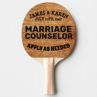 RAQUETTES DE PING PONG PERSONNALISÉES POUR MARIAGE