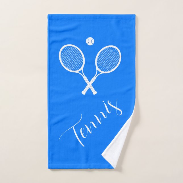 Raquettes de tennis et Ball Blue Custom (Serviette à main)