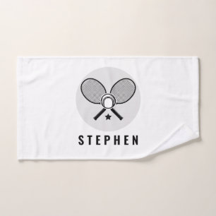 Raquettes de tennis et nom Serviette de sport