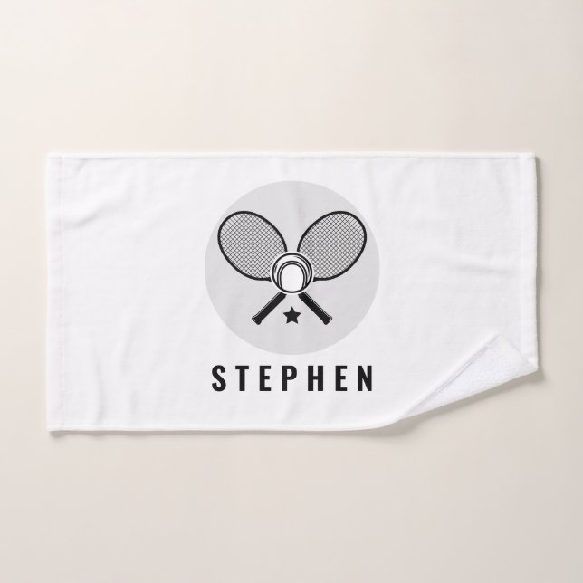 Raquettes de tennis et nom Serviette de sport (Serviette à main)