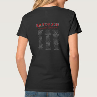 rare16, Schwarzes, V - Hals T-Shirt