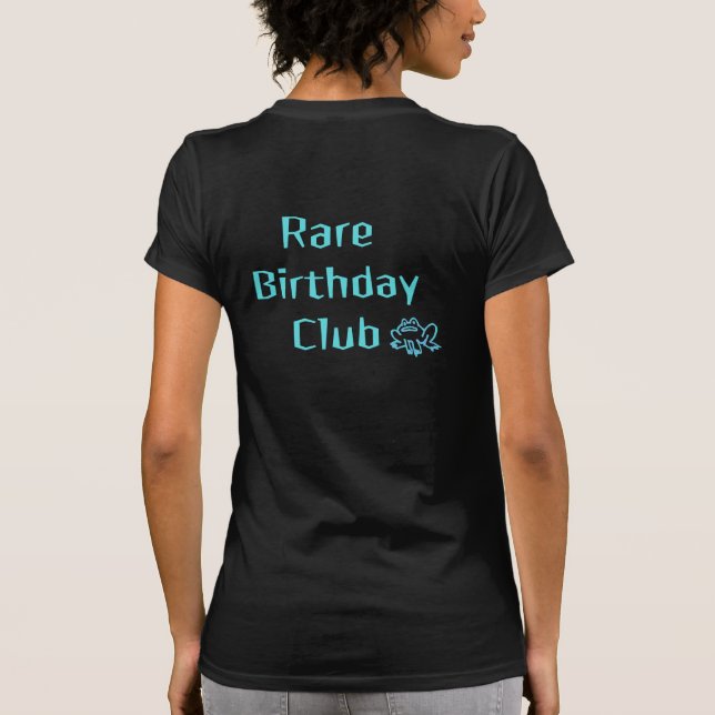 Rare Birthday Club T-Shirt (Rückseite)