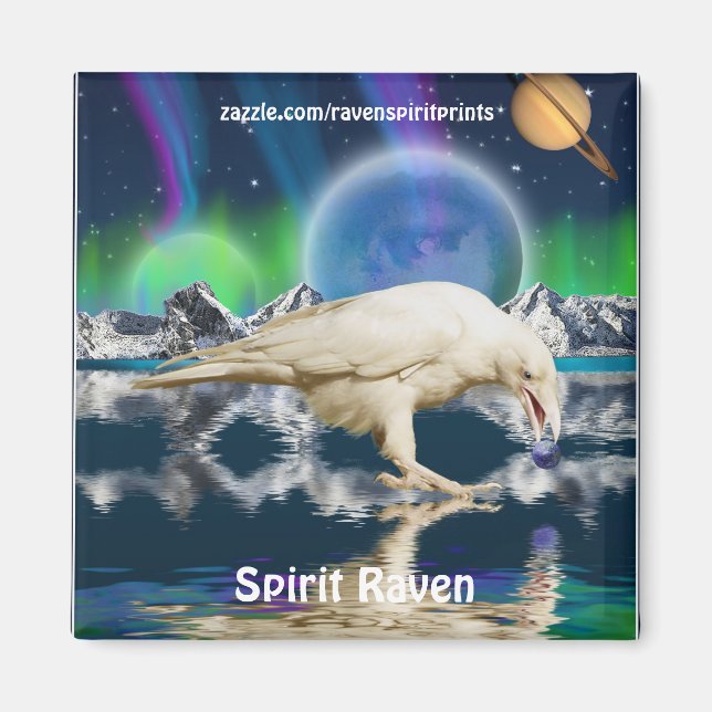 Rare Spirit Raven Imaginaire Art Magnets (Devant)