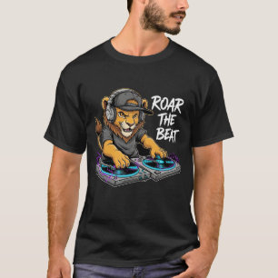 Rare the Beat - Lion Headphones Music Vibes T-Shirt