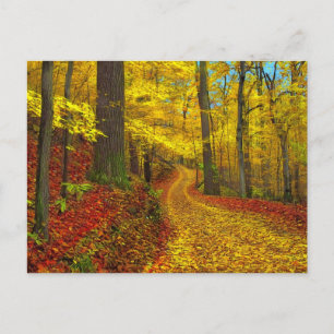 Rarement utilisé route, carte postale