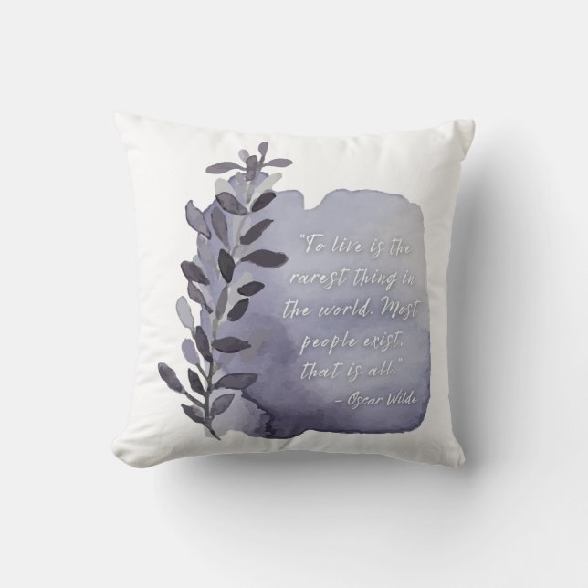 Rarest Thing Boho Motivation Throw Kissen (Vorderseite)