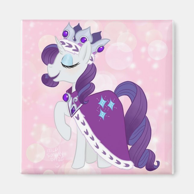 Rarity Princess Platinum Magnet (Vorne)