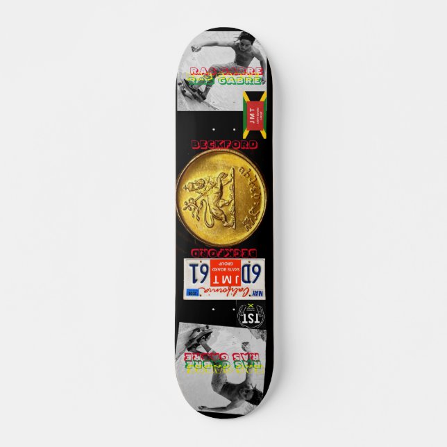RAS GABRE BECKFORD  JMT 7 3/4" Skateboard Deck (Vorne)