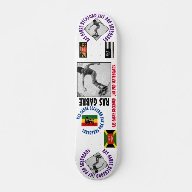 RAS GABRE BECKFORD  JMT 7 3/4" Skateboard Deck (Vorne)
