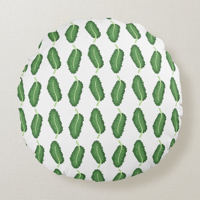 Ras-Kale Rundes Kissen (Vorderseite)