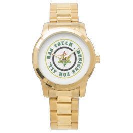 Ras Touch-Oversized Gold Bracelet Watch Armbanduhr