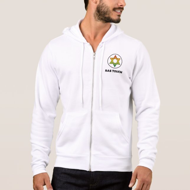 Ras Touch Star- Bella+Leinwand Vollversion Hoodie (Vorderseite)