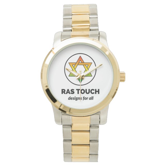 Ras Touch Star - Oversized Two-Tone-Armbanduhr Armbanduhr (Vorderseite)