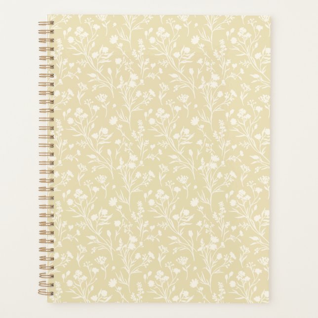 Raschelnde Blüten Neutral - Goldenes Weizen Planer (Vorderseite)