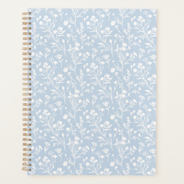 Raschelnde Blüten Neutral - Staubblau Planer (Vorderseite)