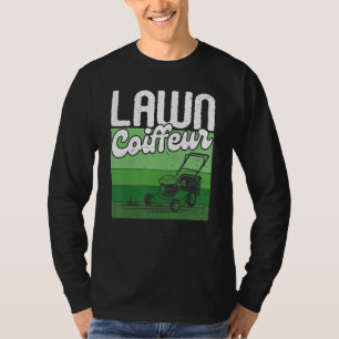 Rasen-Coiffeur Rasenmäher Gras schneidender Vater T-Shirt