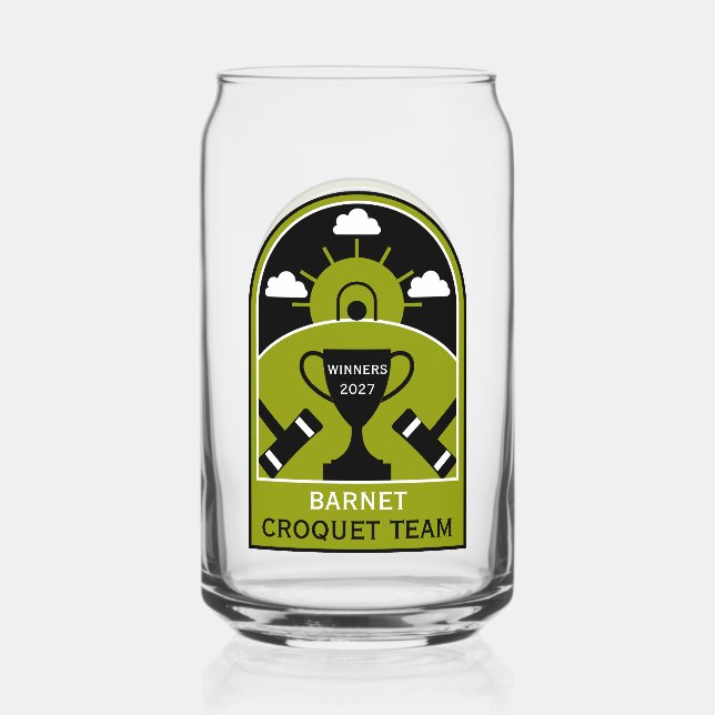 Rasen-Croquet Dosenglas (Vorderseite)