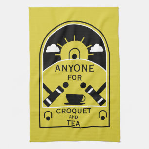 Rasen-Croquet Geschirrtuch